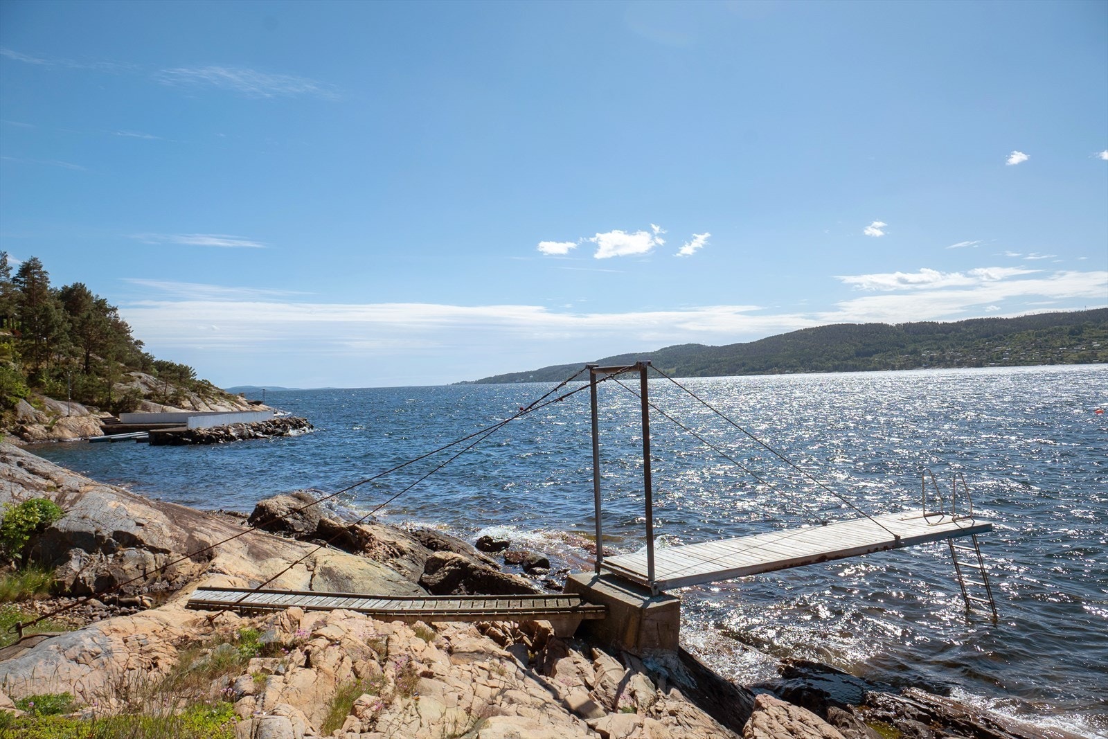 I tillegg er det privat tønsbergbrygge for badeaktivitet og meget gode solforhold. Galleribilde