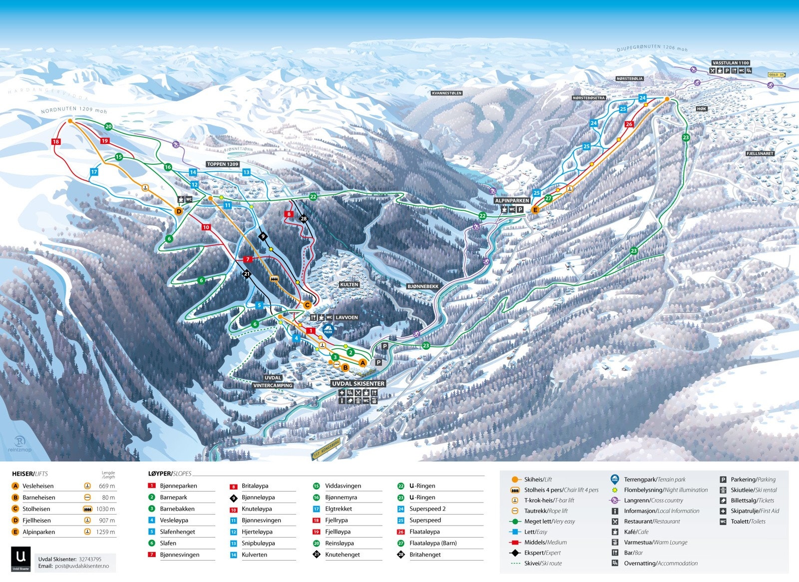 Uvdal skisenter Galleribilde