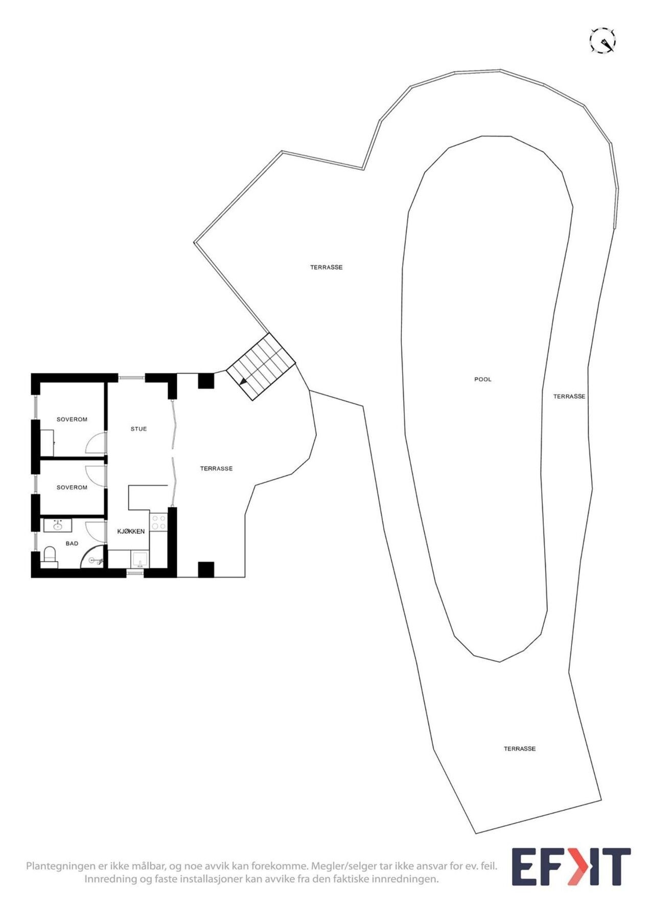 Plantegning hytte 3. Galleribilde