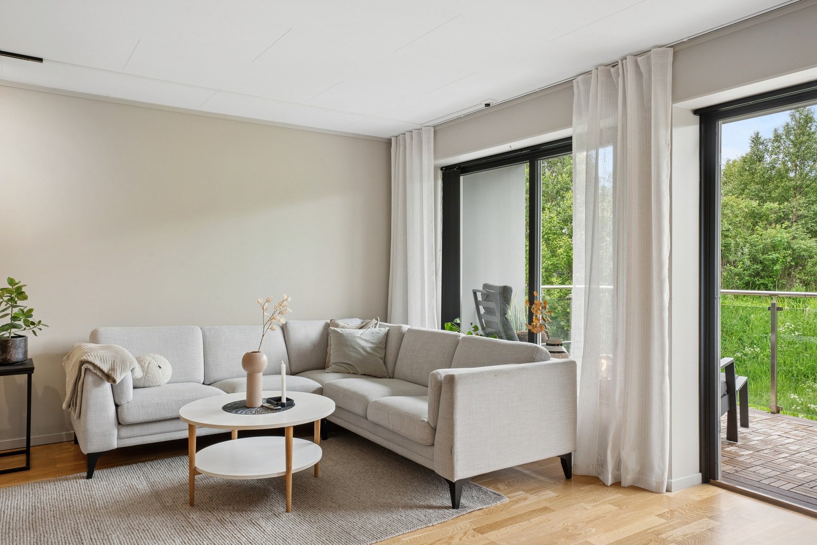 Leiligheten er utstyrt med balansert ventilasjon som sikrer et godt inneklima. Galleribilde