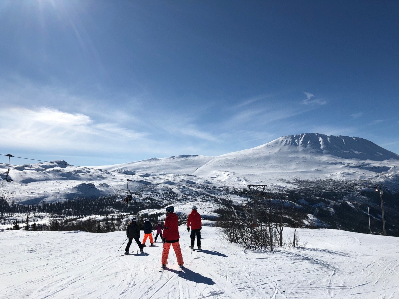 Alpint Stolheisen Gaustablikkekspressen og skibakkene ved Skipsfjell og videre ned mot Brendstaul Galleribilde