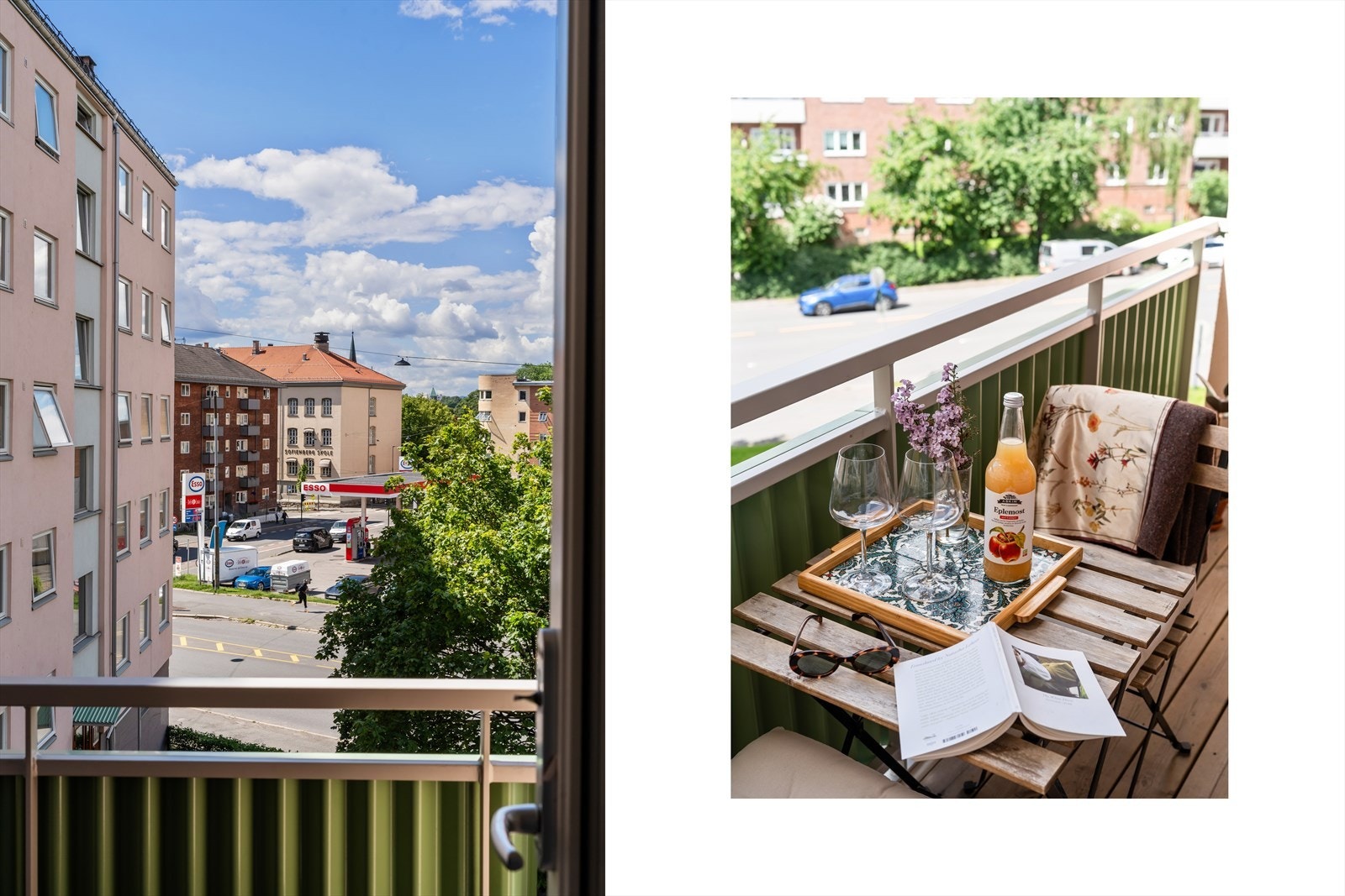 Den sjarmerende balkongen er perfekt for morgenkaffen. Galleribilde