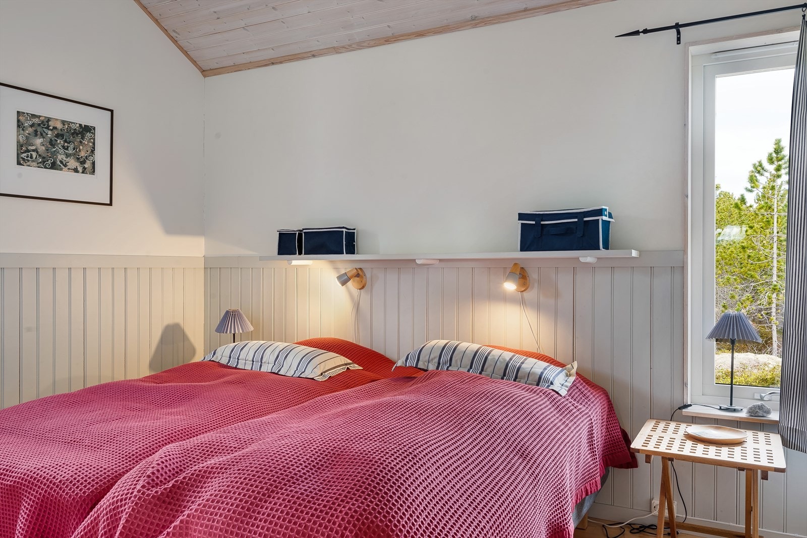 Her er det plass til dobbeltseng og tilhørende møblering. Galleribilde