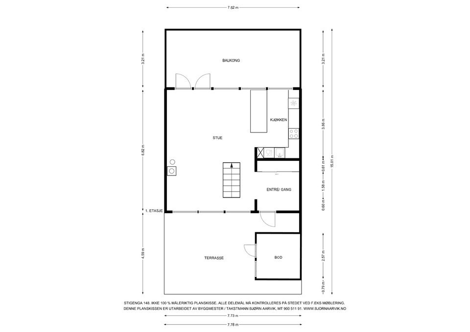 Plantegning 1.etg. Galleribilde