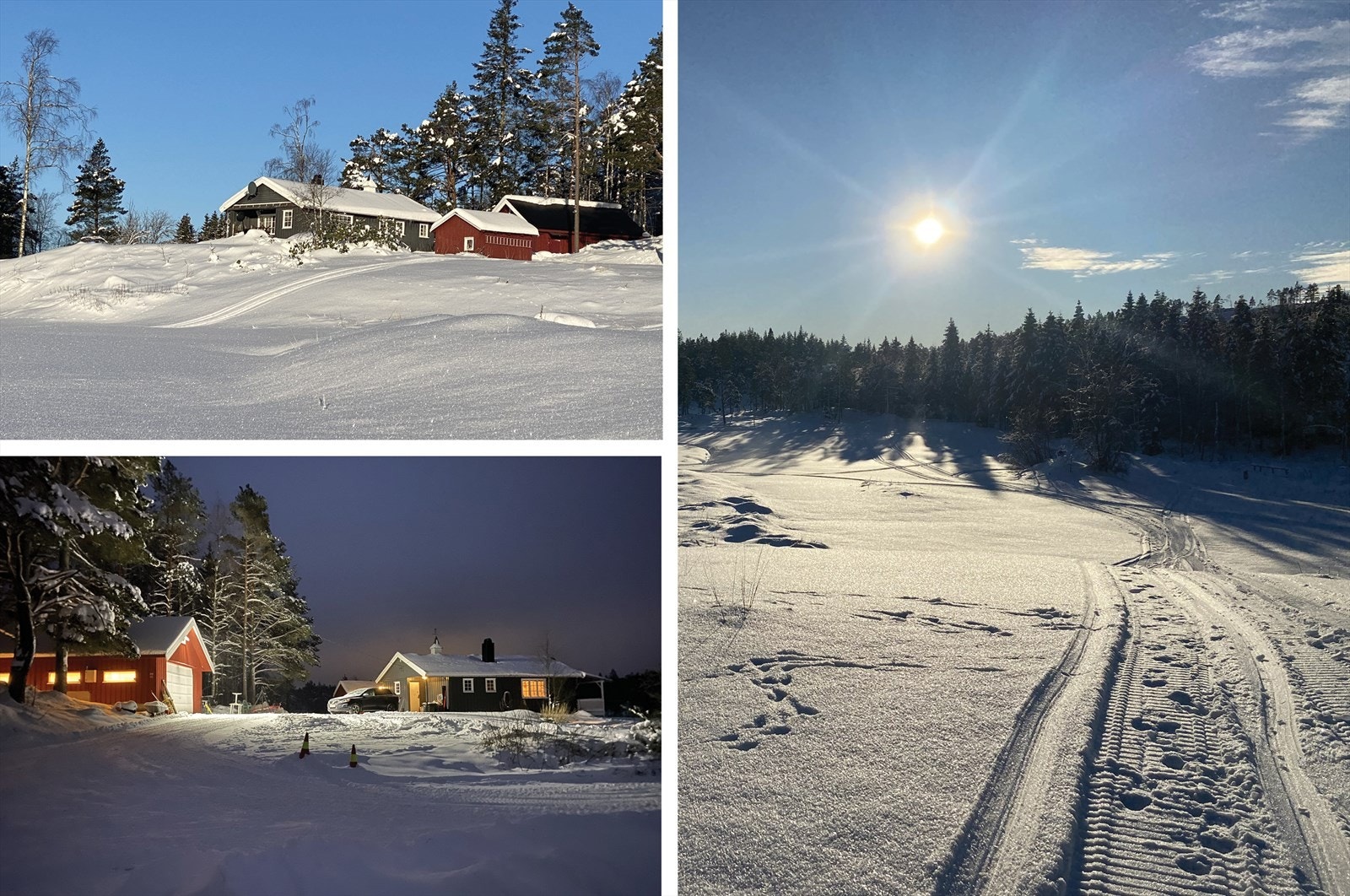 Private vinterbilder - skimuligheter rett utenfor døren Galleribilde