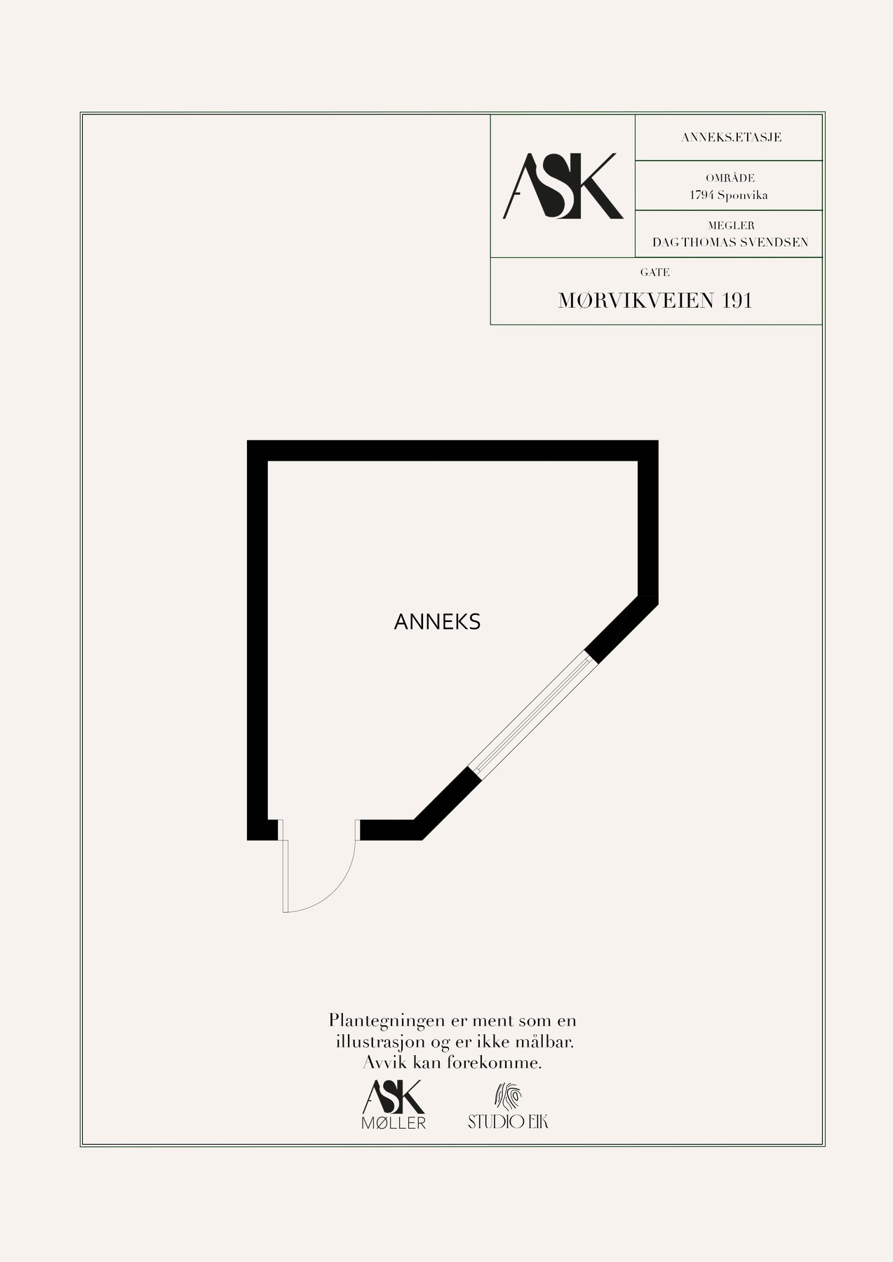 Plantegning anneks Galleribilde