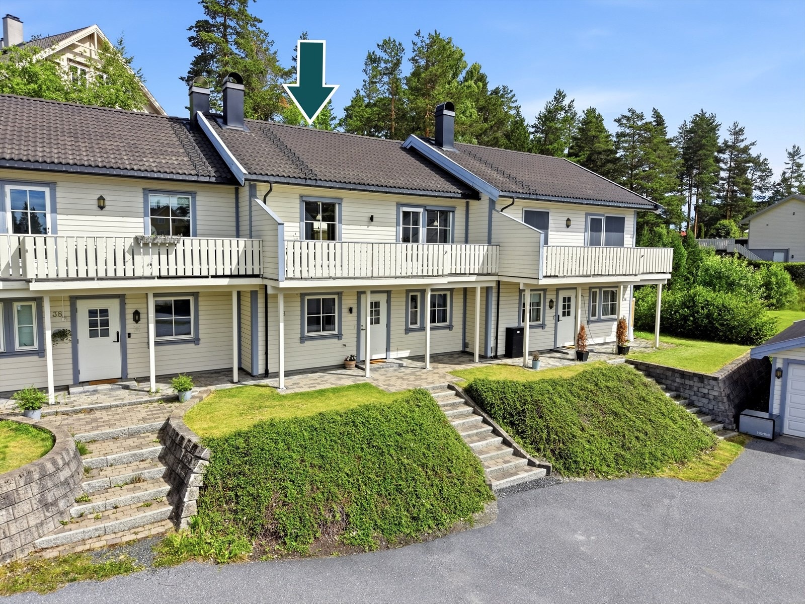 Flott opparbeidet uteområde. Galleribilde