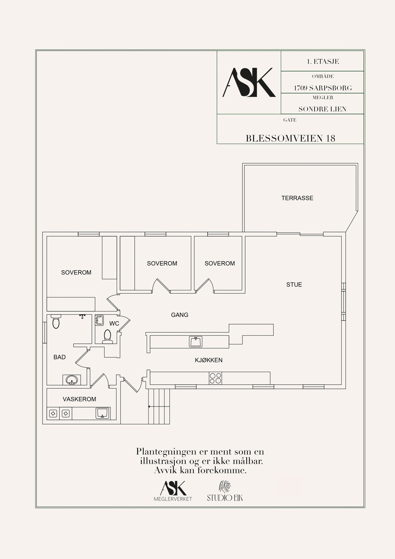 Plantegning Galleribilde