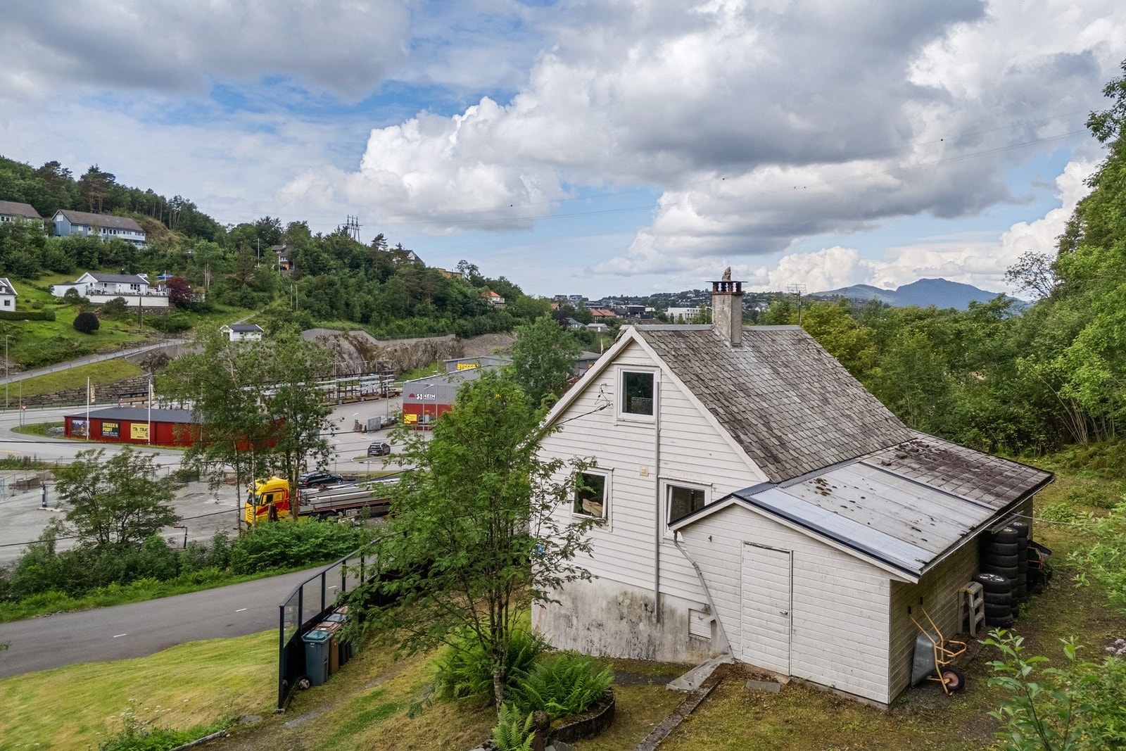 Sett fra baksiden og vestover Galleribilde