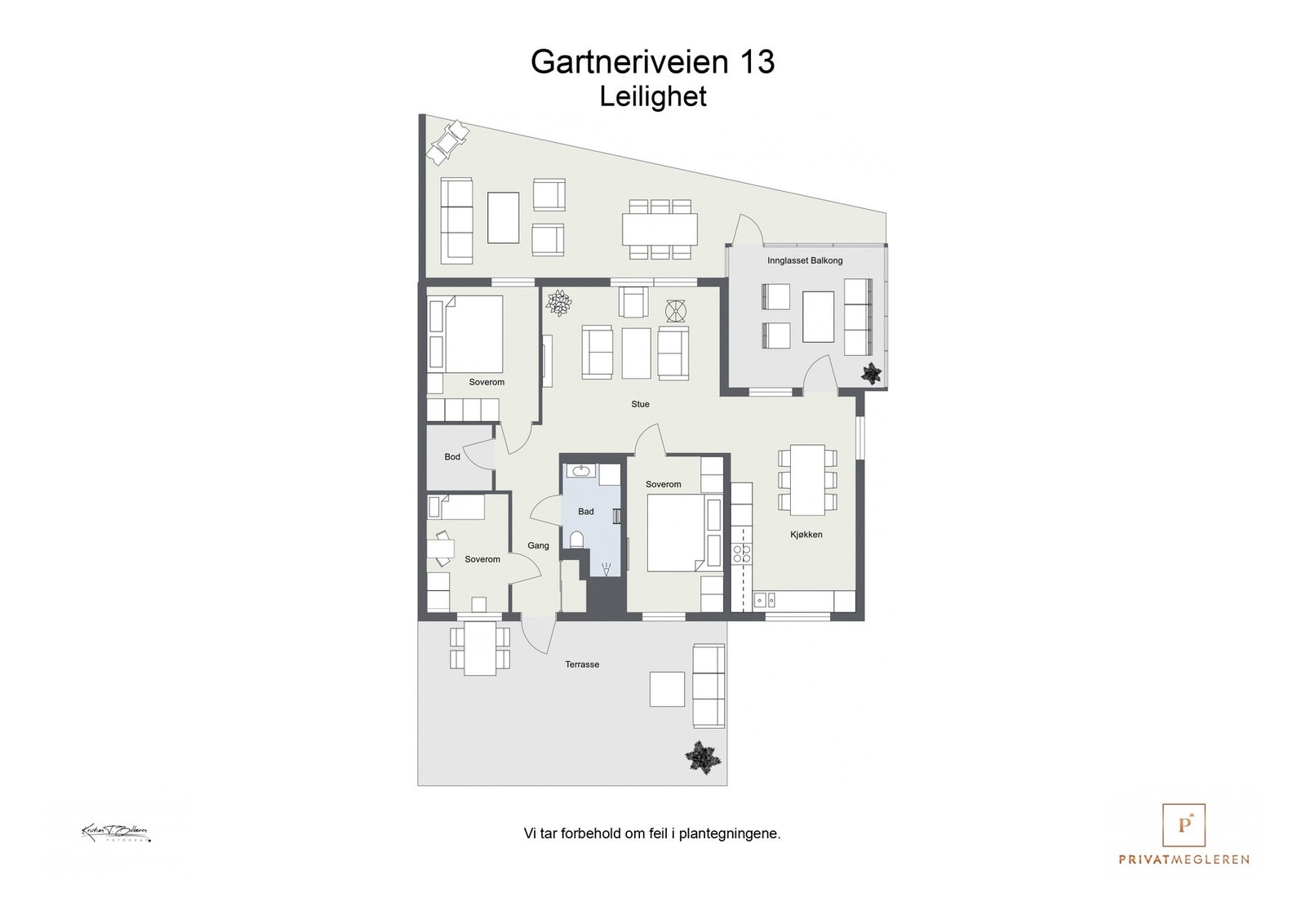 Plantegning Galleribilde