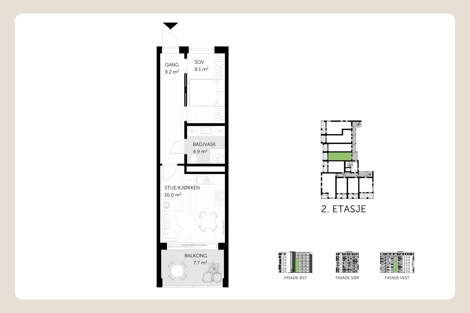 Plantegning, M206 Galleribilde