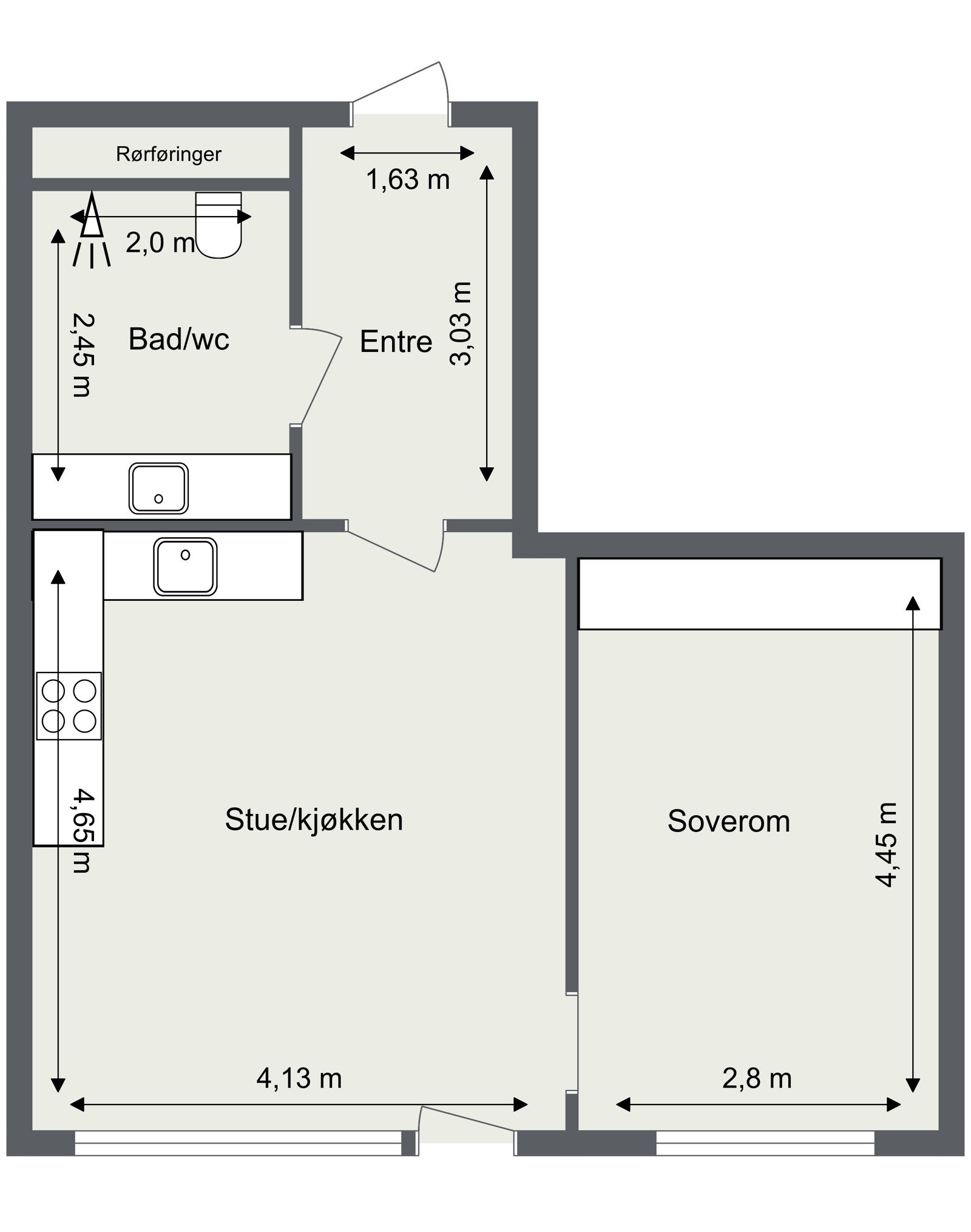 Plantegning Galleribilde