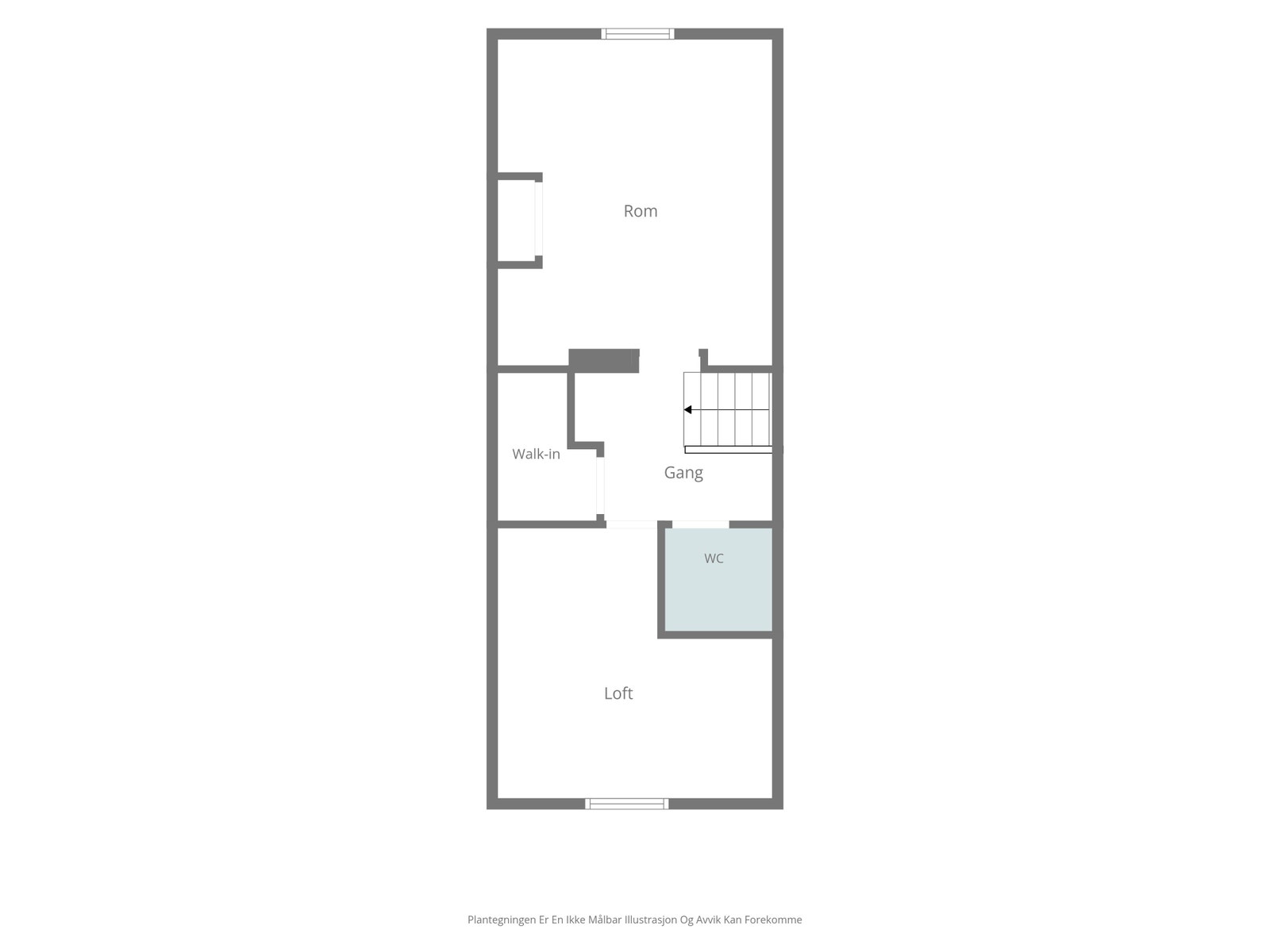 Plantegning 3. etasje/loftsetasje Galleribilde