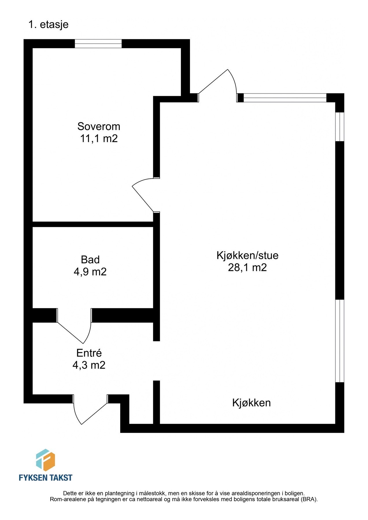 Planskisse. Galleribilde