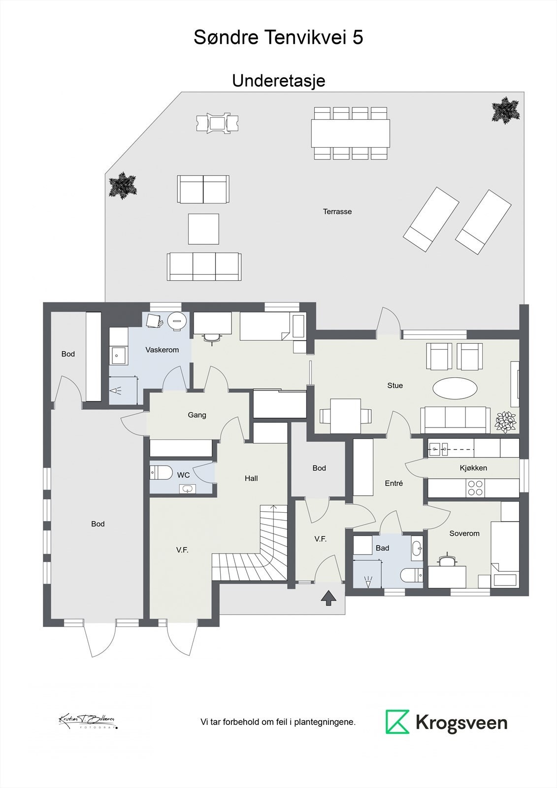 Planskisse underetasje. Galleribilde
