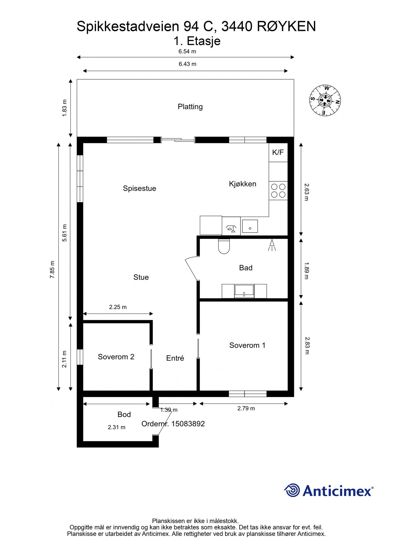 Plantegning Galleribilde