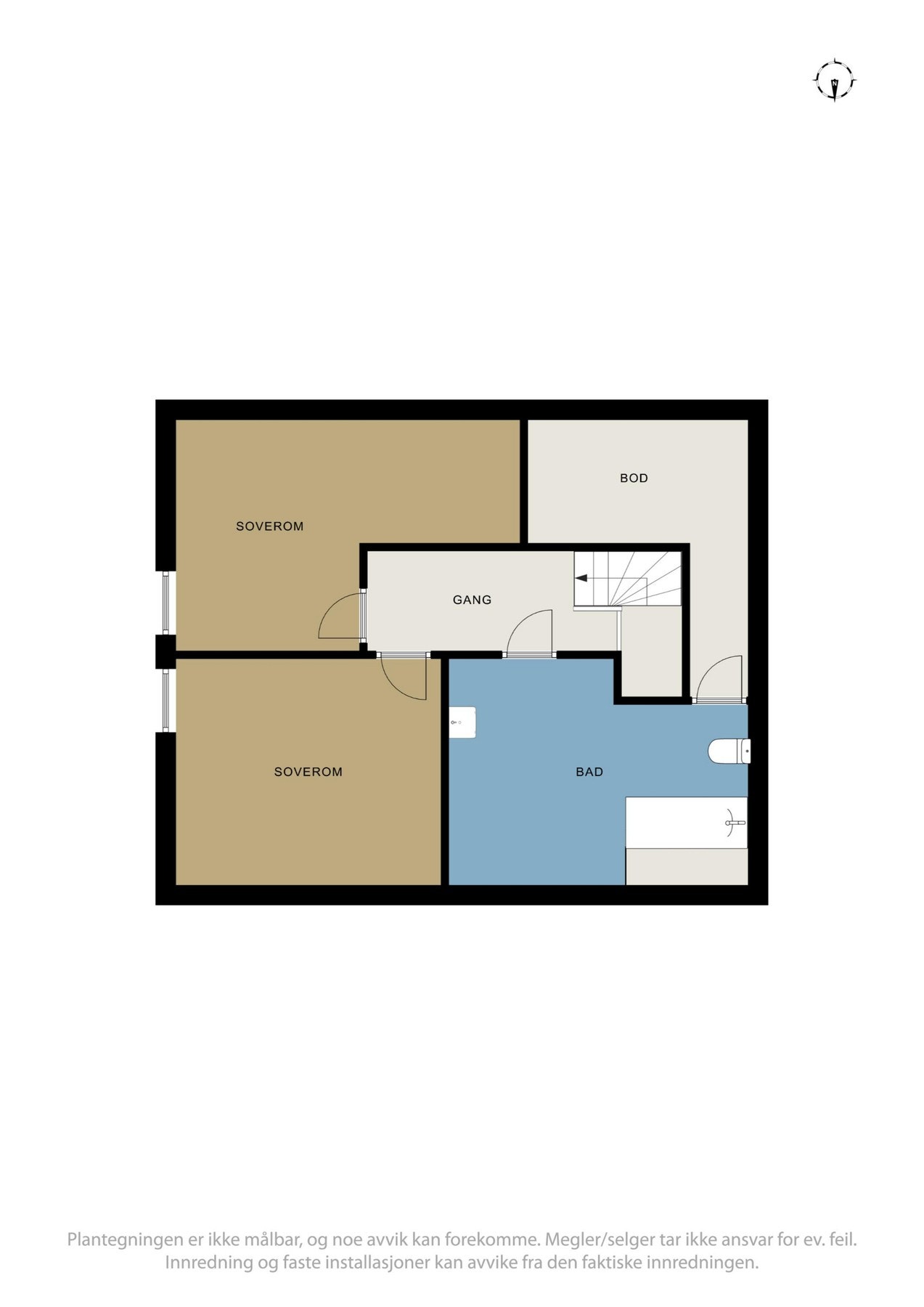 Planskisse loft. Galleribilde