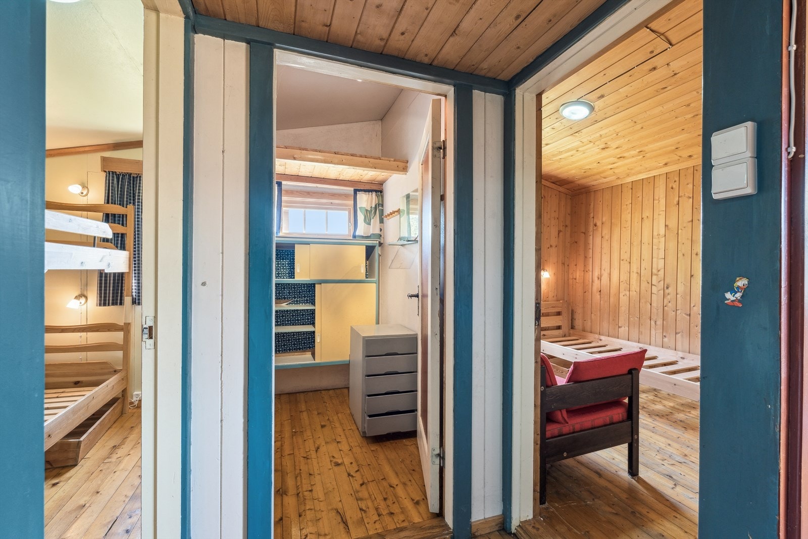 Hytta har to soverom. Galleribilde
