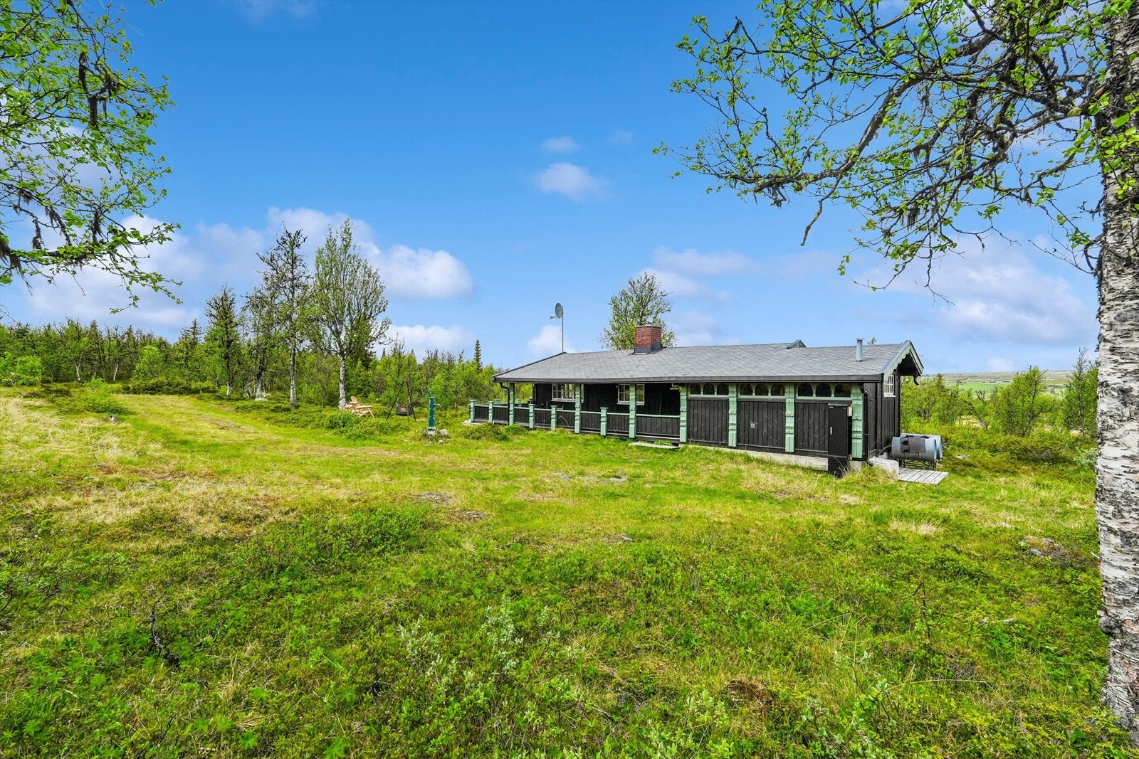 Ca. 8 km fra hytta finner man Langestølen kolonial og kafé med god tradisjonsmat og lokalproduserte varer. Galleribilde
