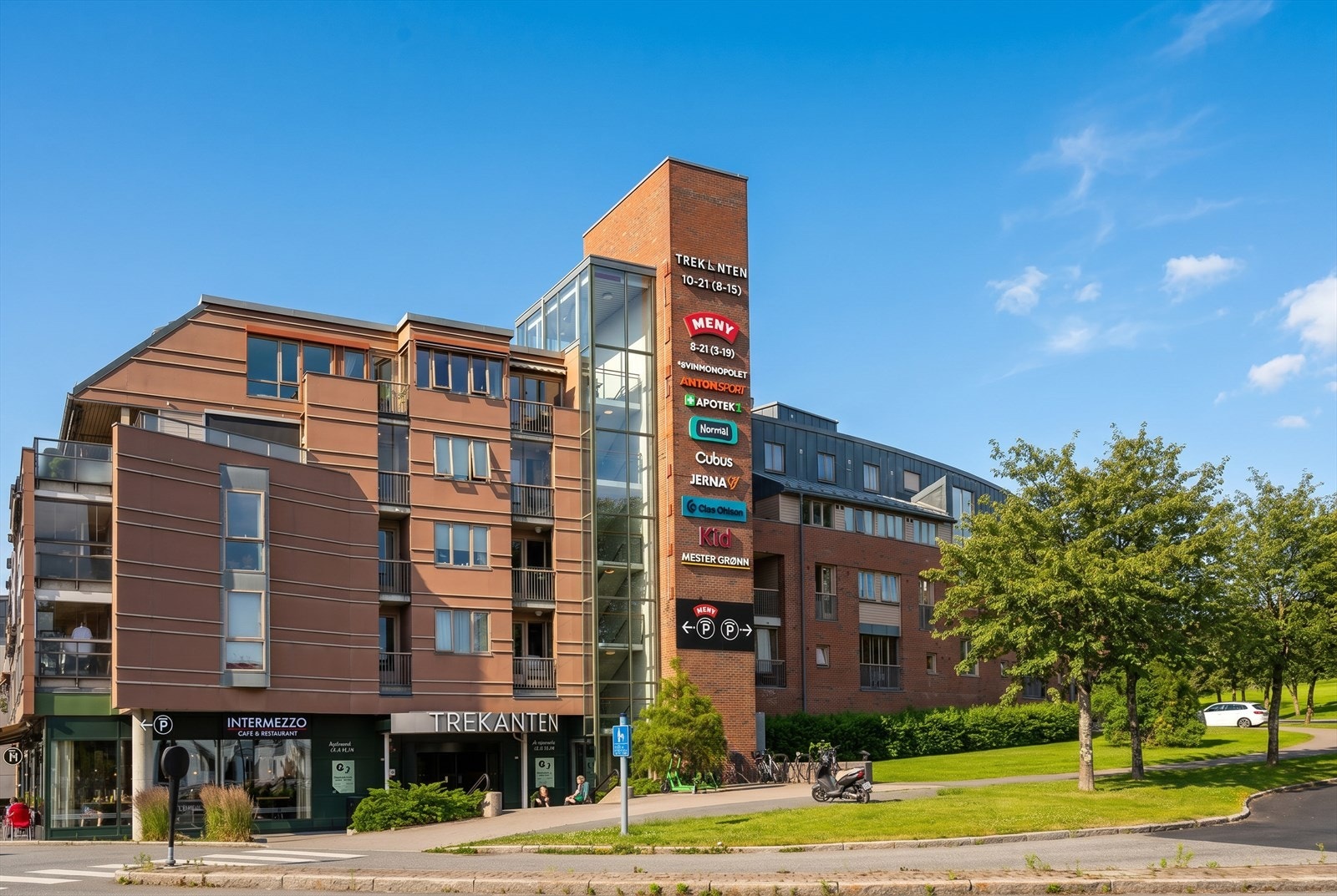 Kort vei til Trekanten senter. Galleribilde