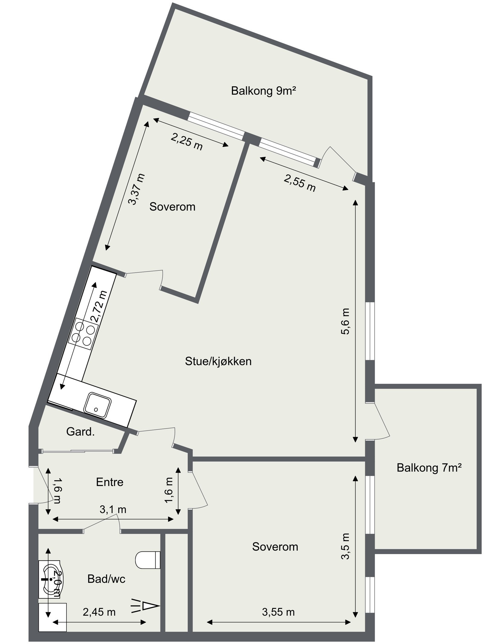 Plantegning Galleribilde
