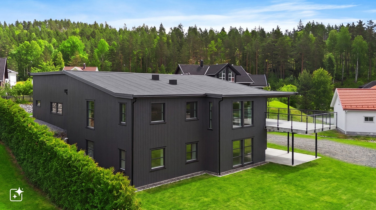 Moderne nyoppført enebolig med utleiedel
(Illustrasjonsfoto) Galleribilde