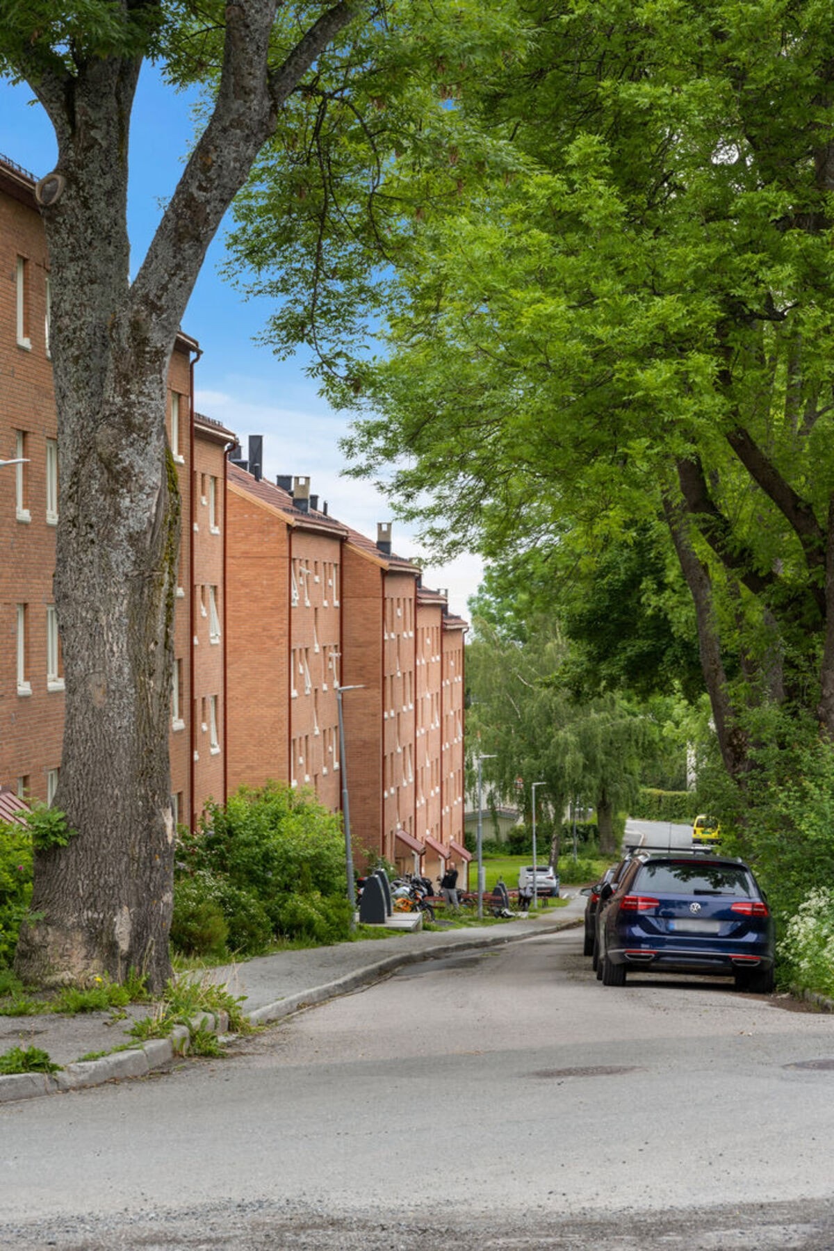 Stemningsfull gate. Per tiden gratis parkering rett utenfor leiligheten. Galleribilde