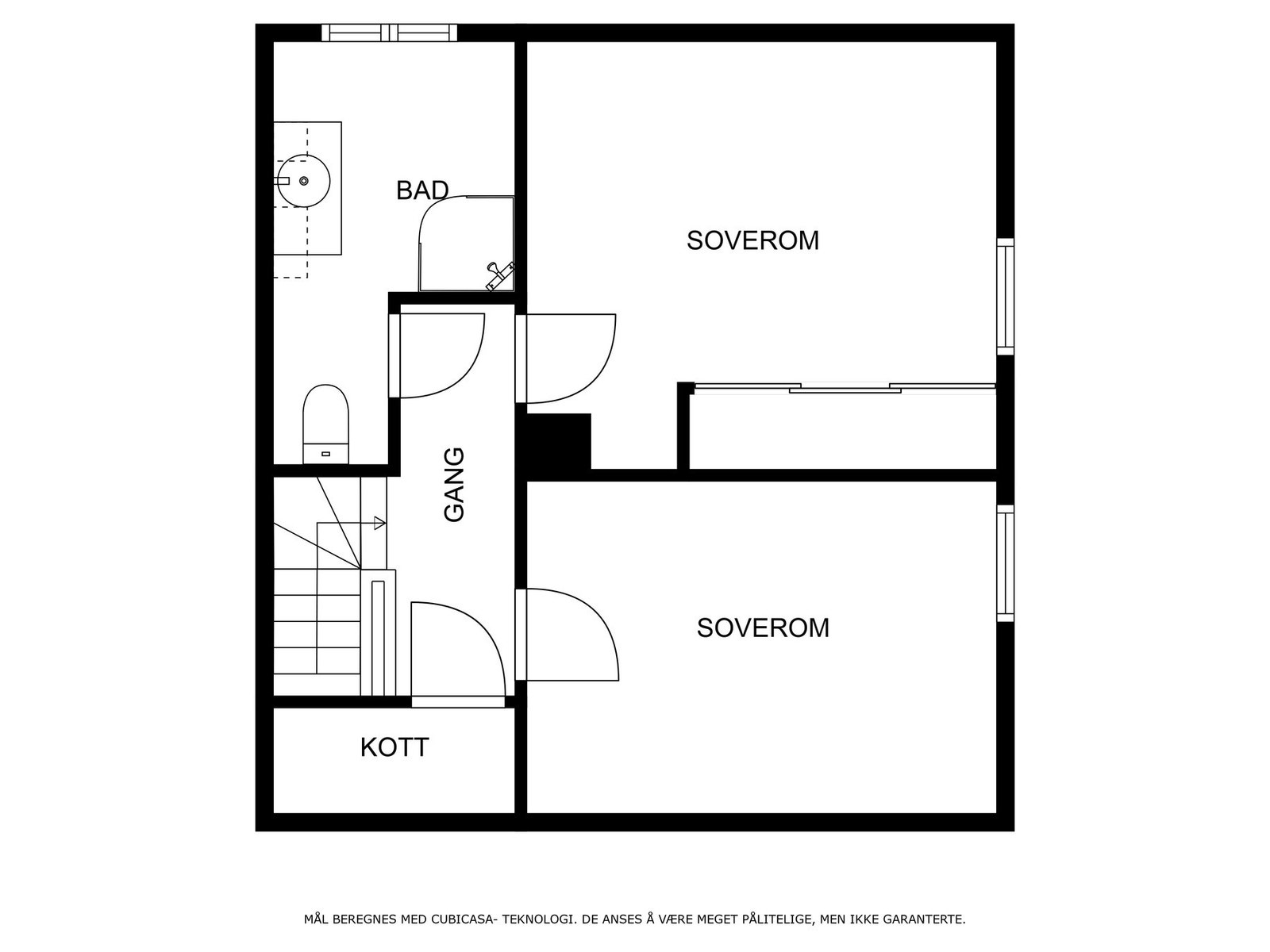 Veiledende planskisse 2. etasje Galleribilde