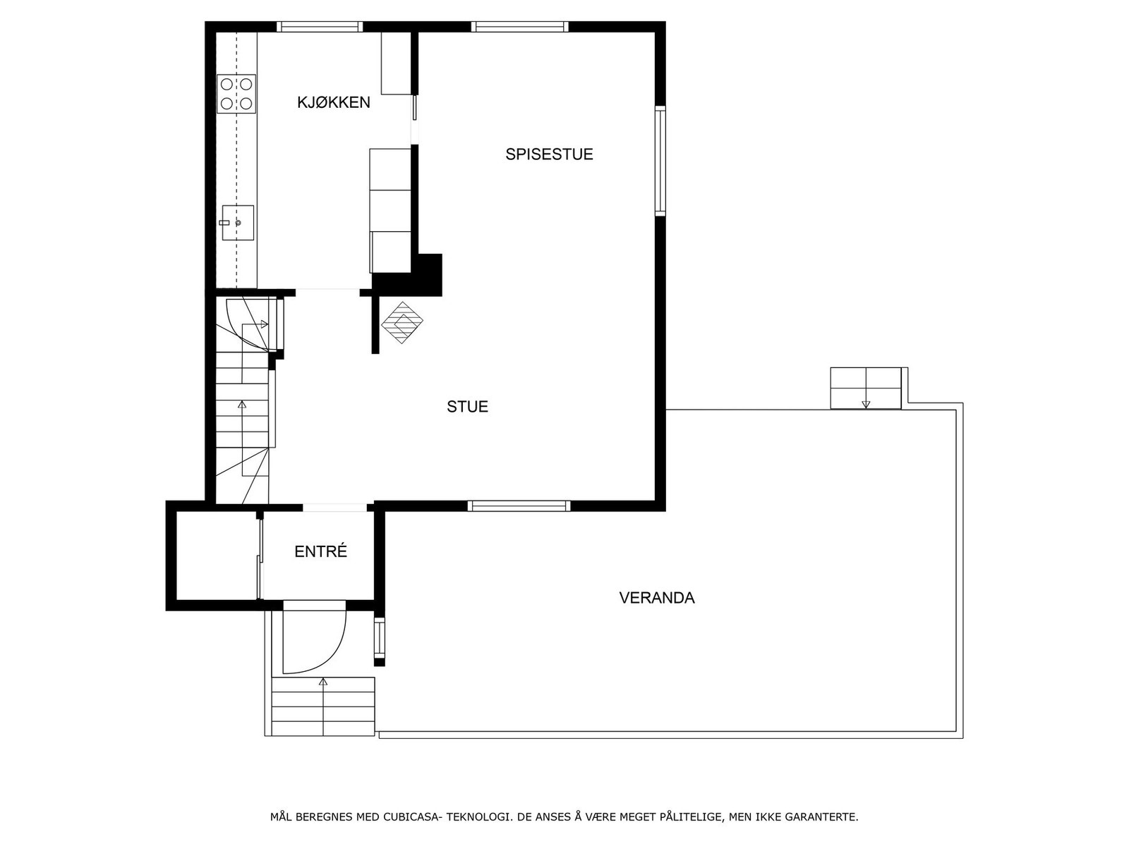 Veiledende planskisse 1. etasje Galleribilde