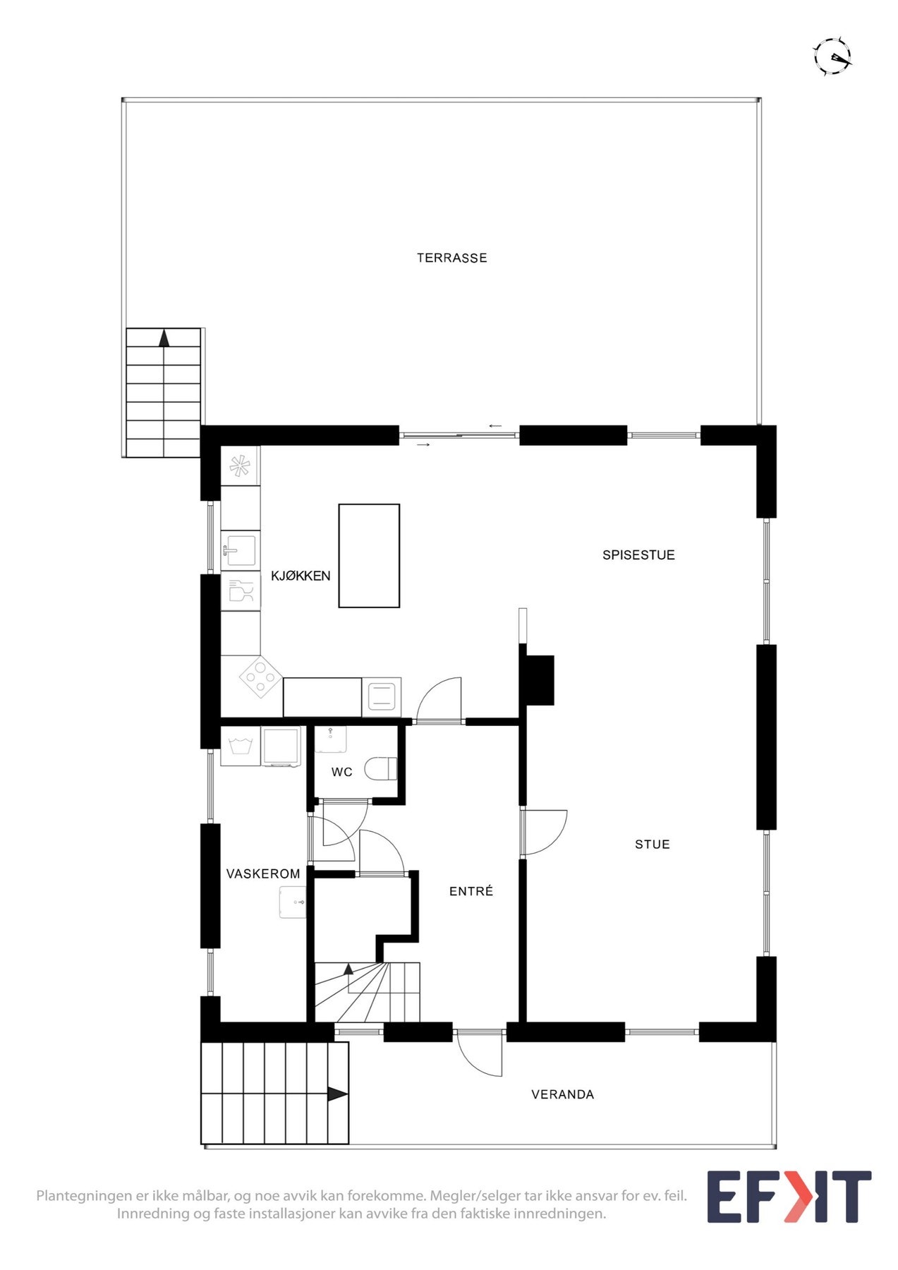 Plantegning hovedetasje. Galleribilde