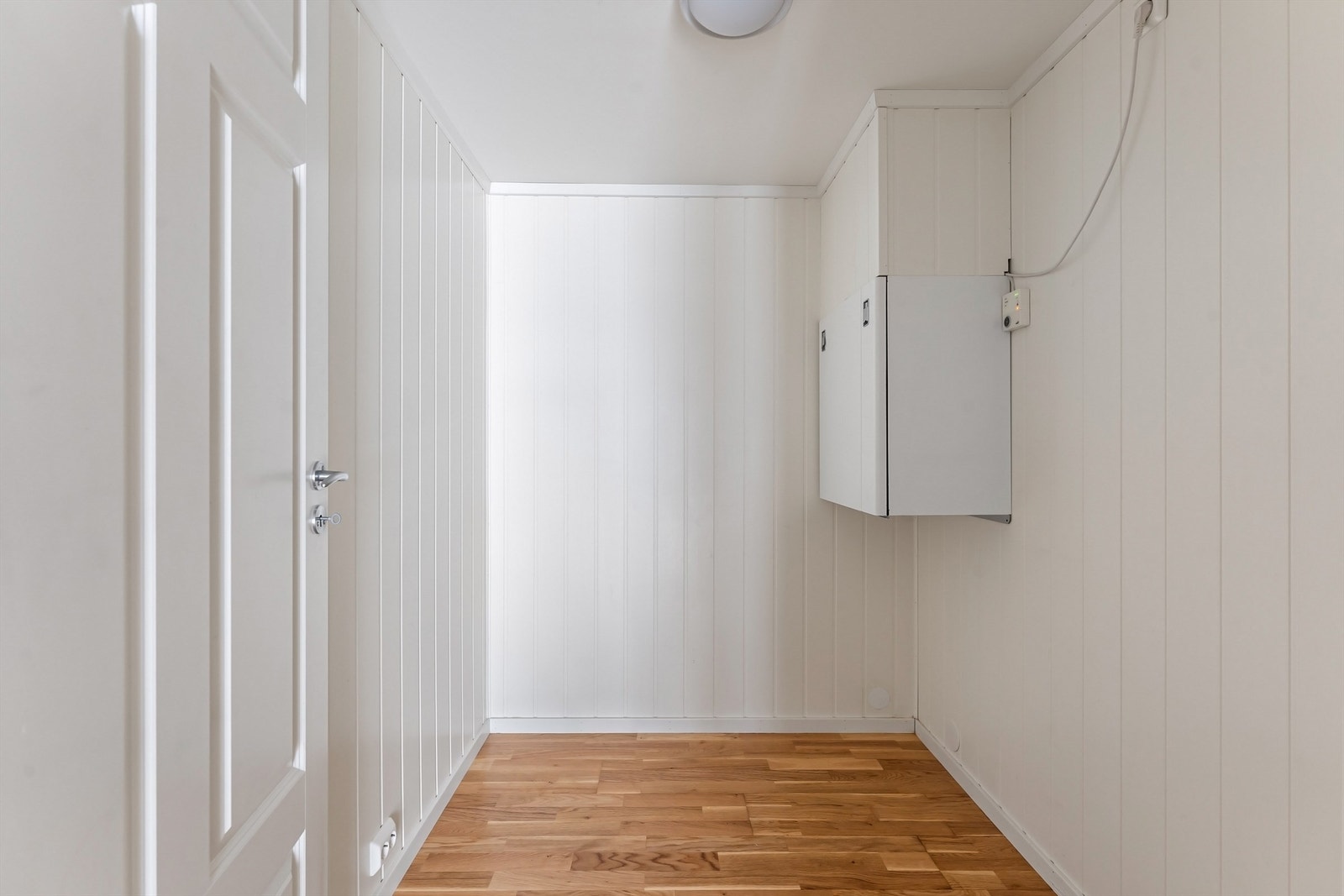 Innvendig bod på 4 m² med plass til ventilasjonsaggregatet. Galleribilde