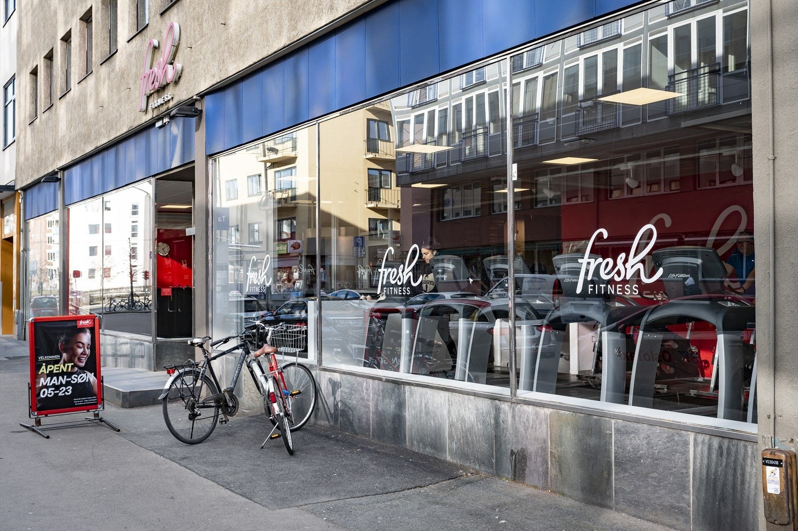 Fresh fitness i Dælenenggata ligger fem minutter unna boligen og er åpen fra 05-23. Galleribilde