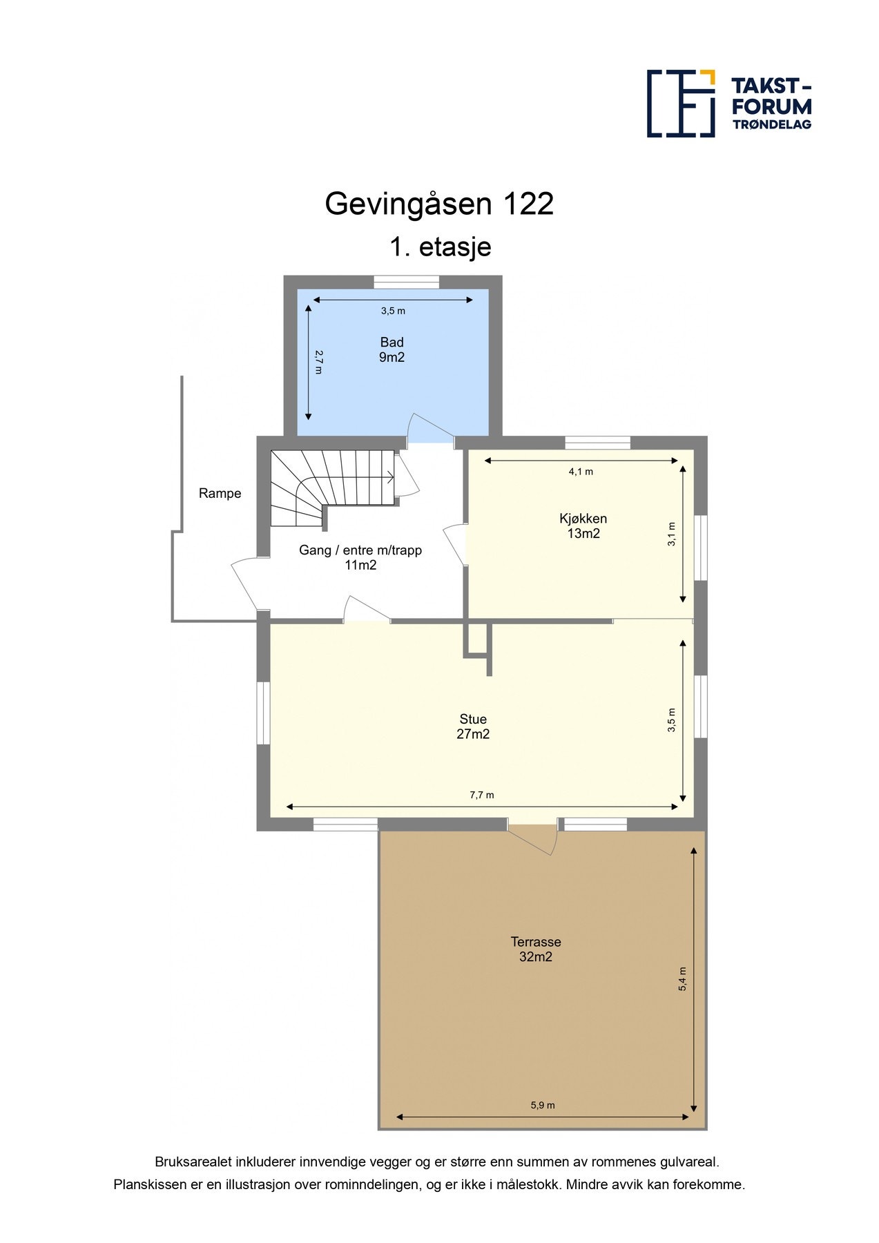 Planskisse Galleribilde