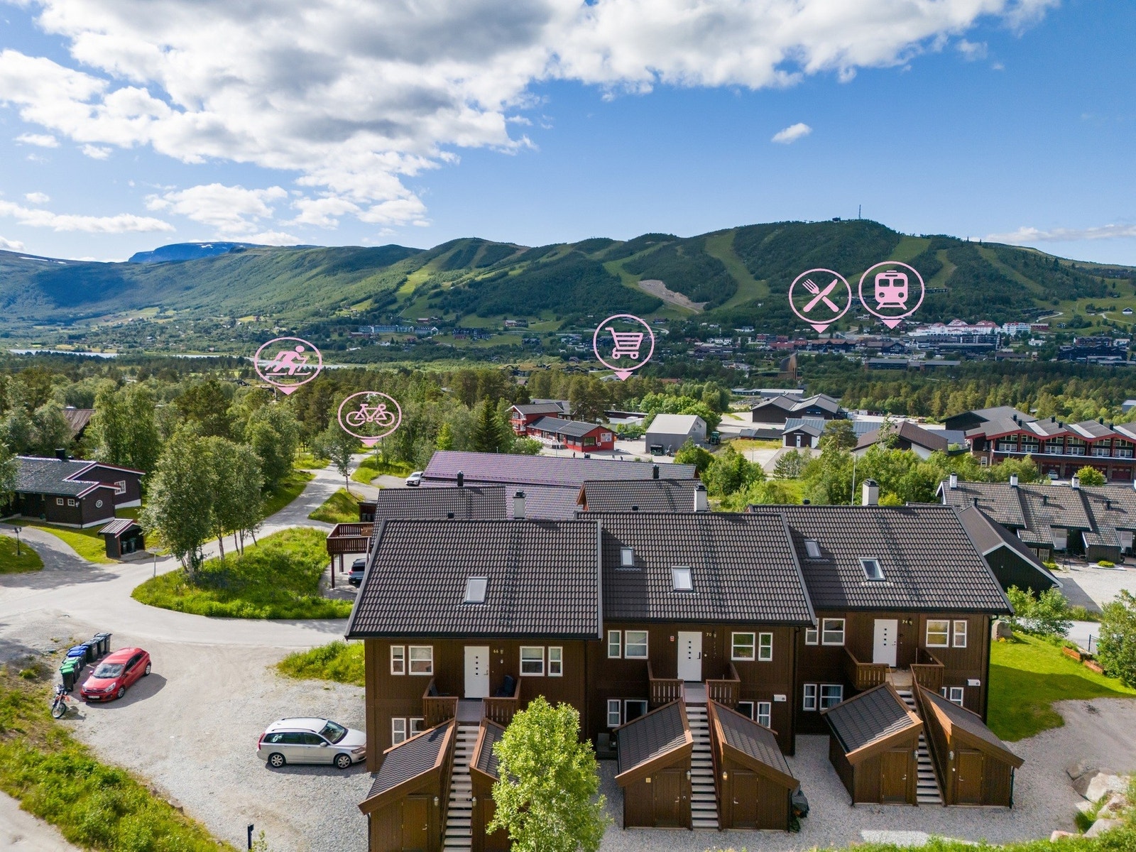 Et familievennlig område med trygge omgivelser og kort vei til det meste. Galleribilde
