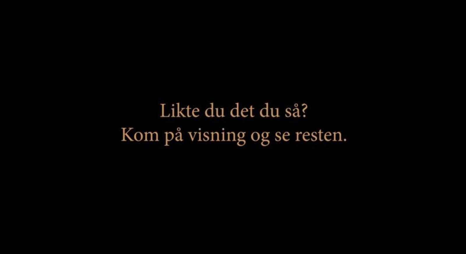 Vi sees på visning! Galleribilde
