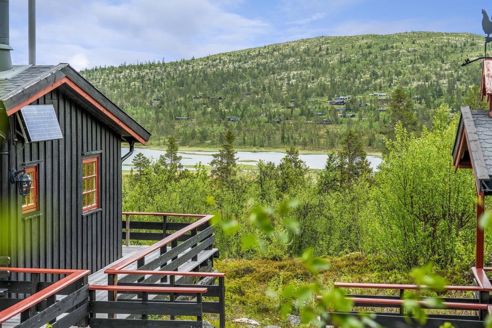 Nærmeste preparerte langrennsløype ligger kun 84 meter fra hytta. Galleribilde