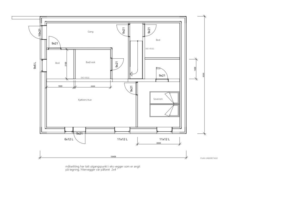 Plantegning Galleribilde