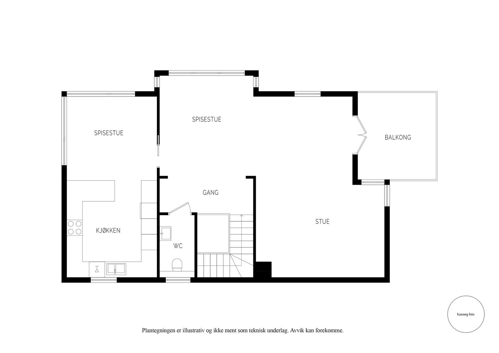 Plantegning Nedre Lyngnesveien 70 - 2 etasje Galleribilde