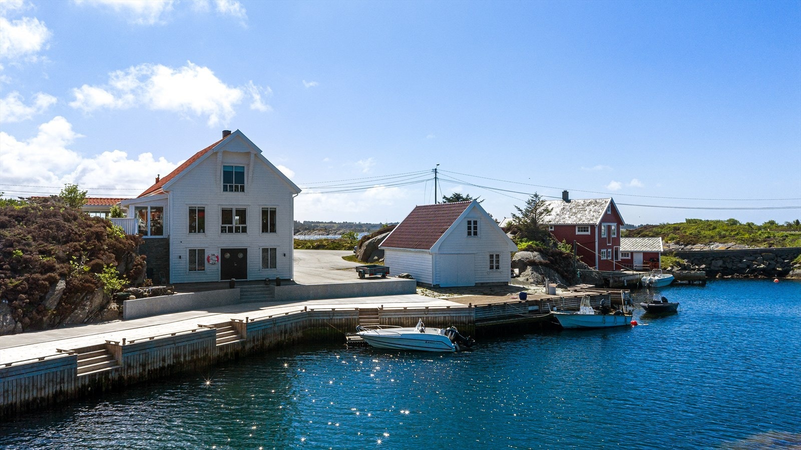 Her ligger alt til rette for å kunne nyte den maritime livsstilen Galleribilde