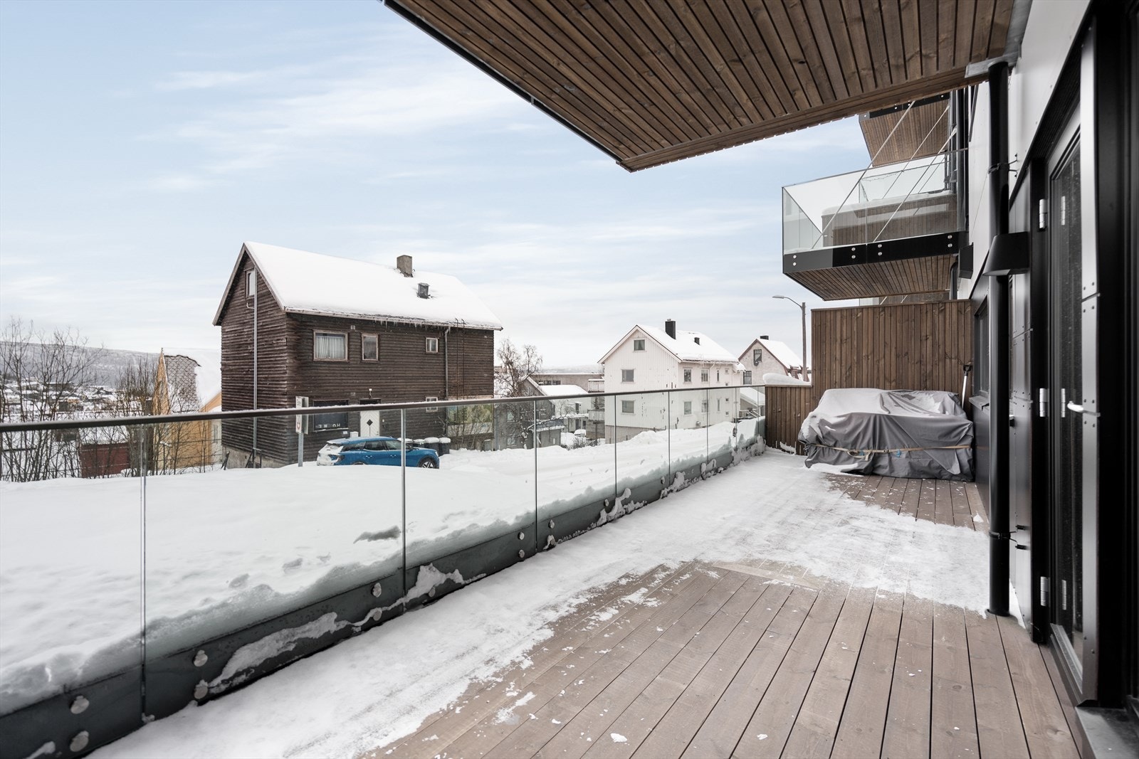 Delvis overbygd balkong. Galleribilde
