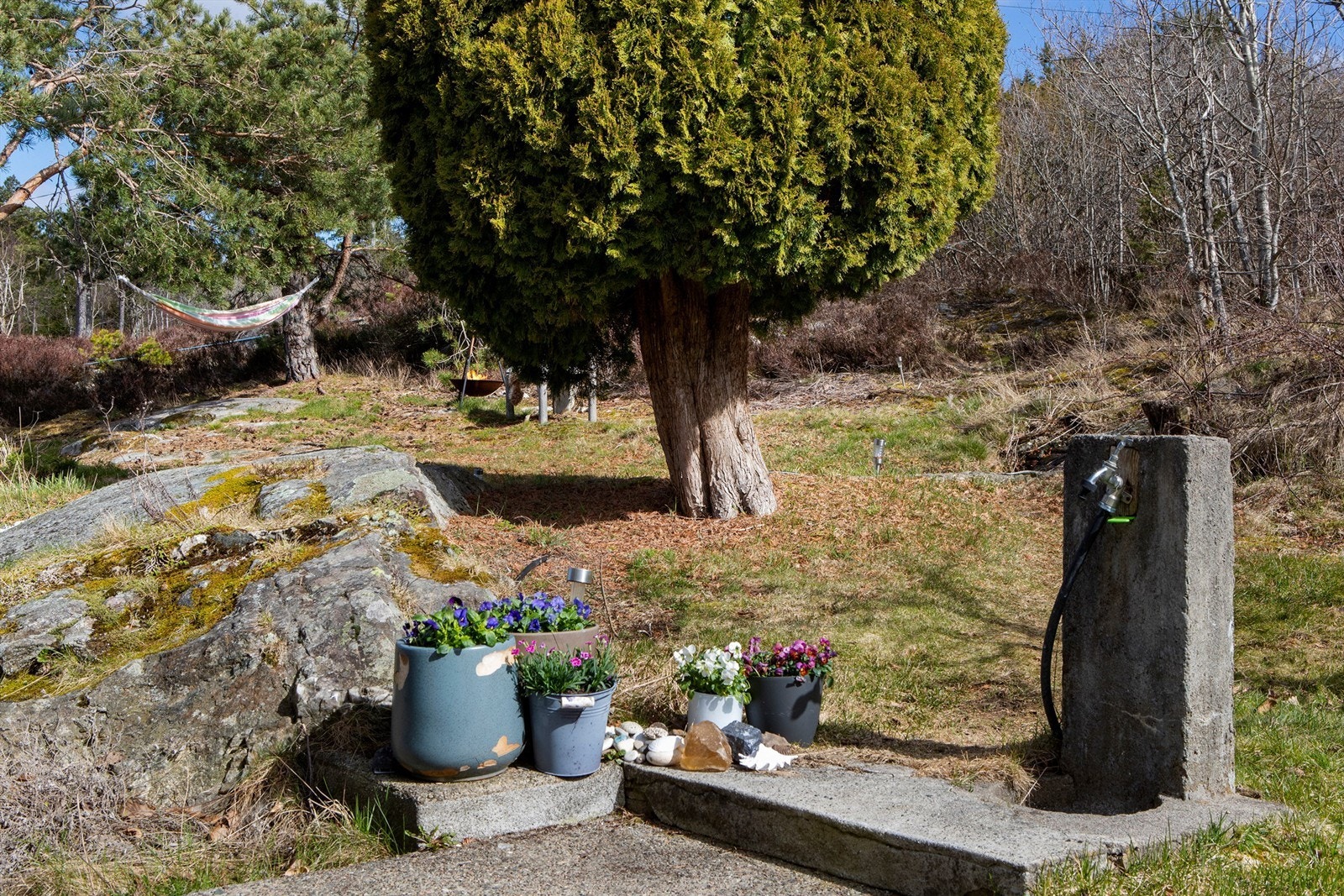 Utekranen er tilknyttet vellets sommervann. Galleribilde