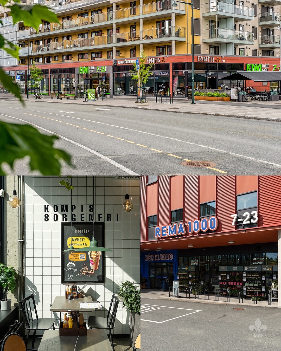 Nærområdet byr på et godt utvalg av dagligvarebutikker, spisesteder, kulturelle scener, treningssenter, servicetilbud og kollektivtransport. Galleribilde