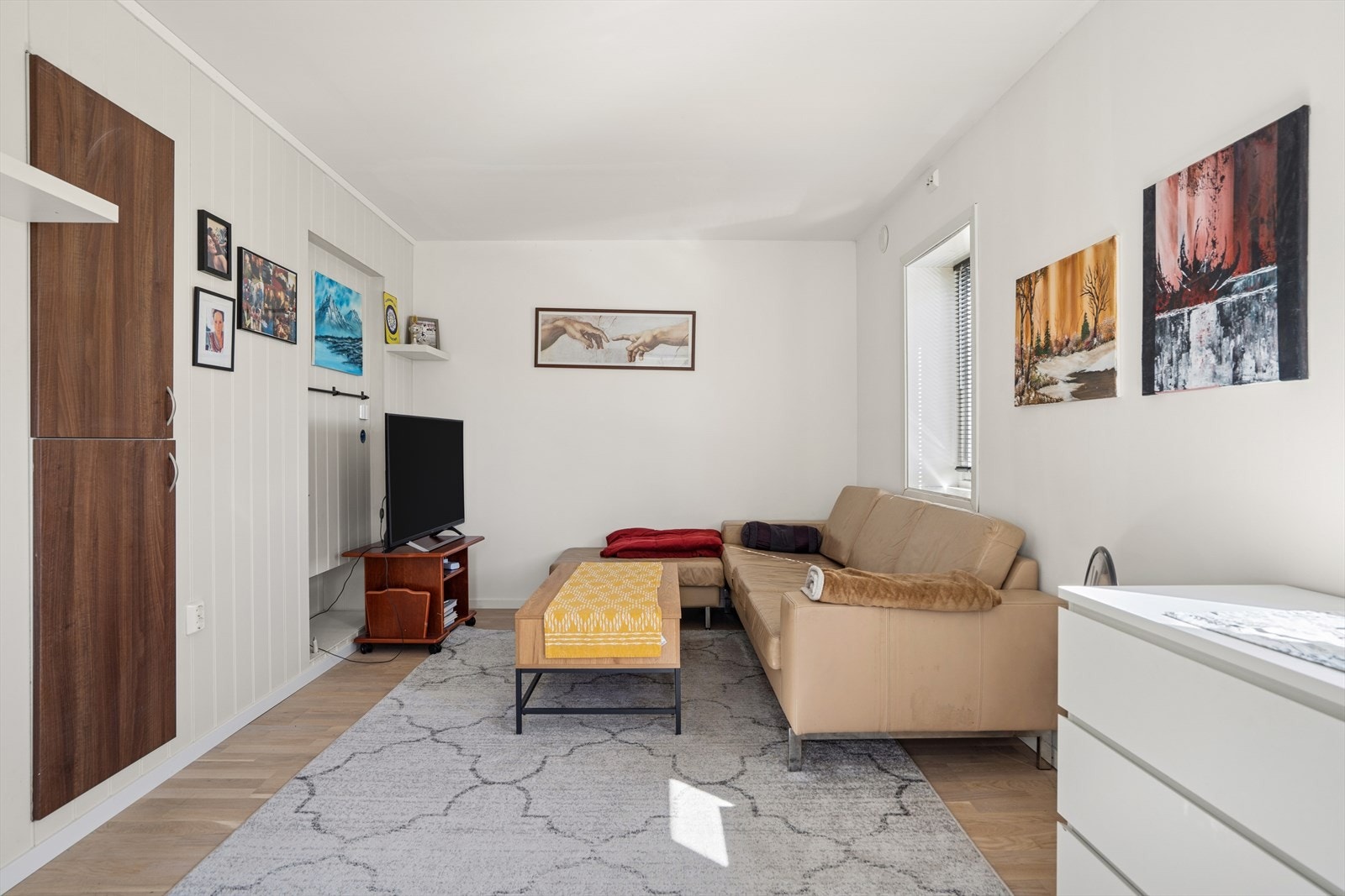 TV-stue, med utgang til terrasse - Leilighet i 1.etg. Galleribilde
