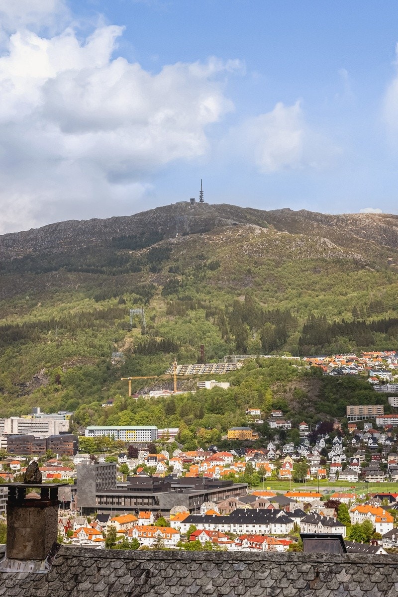 Utsikten mot Ulriken fra bakongen Galleribilde