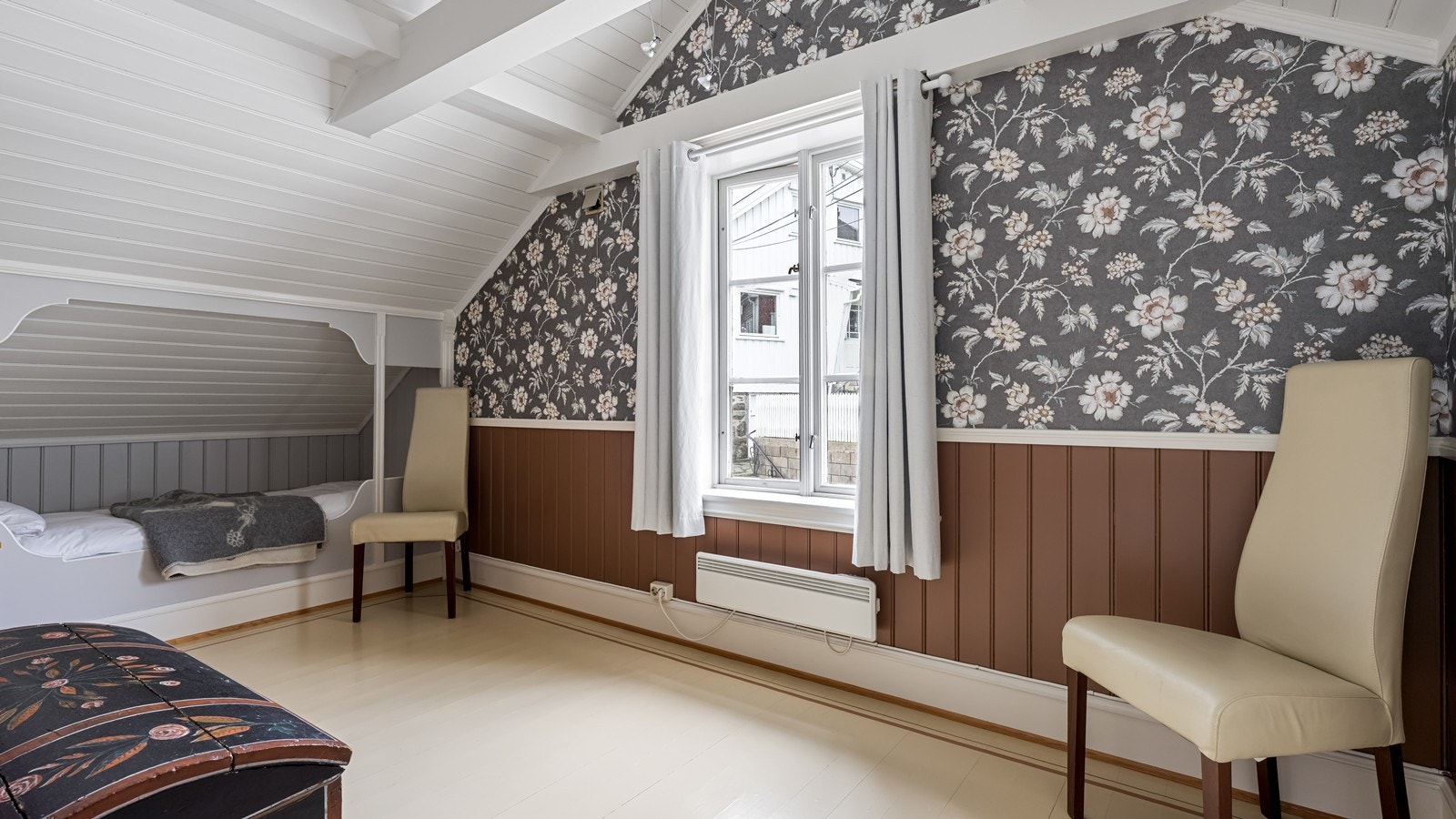 Flott soverom med nydelige detaljer Galleribilde
