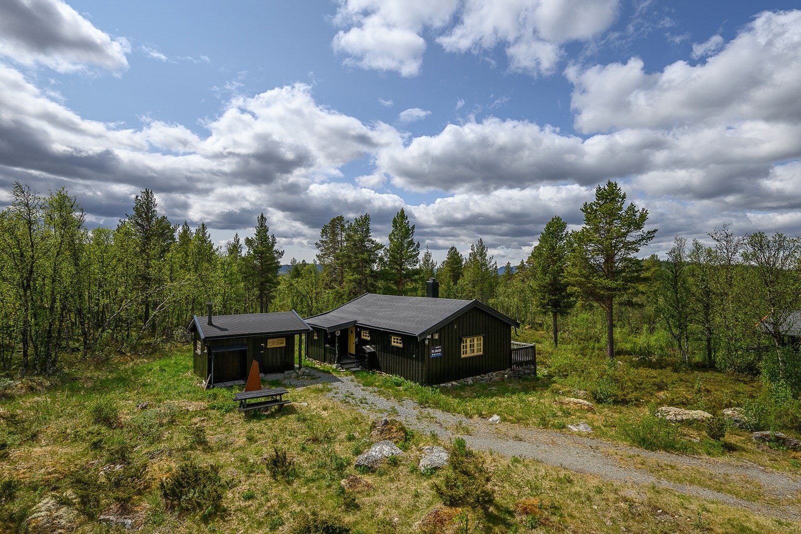 Koselig fritidsbolig på et hyttefelt. Galleribilde