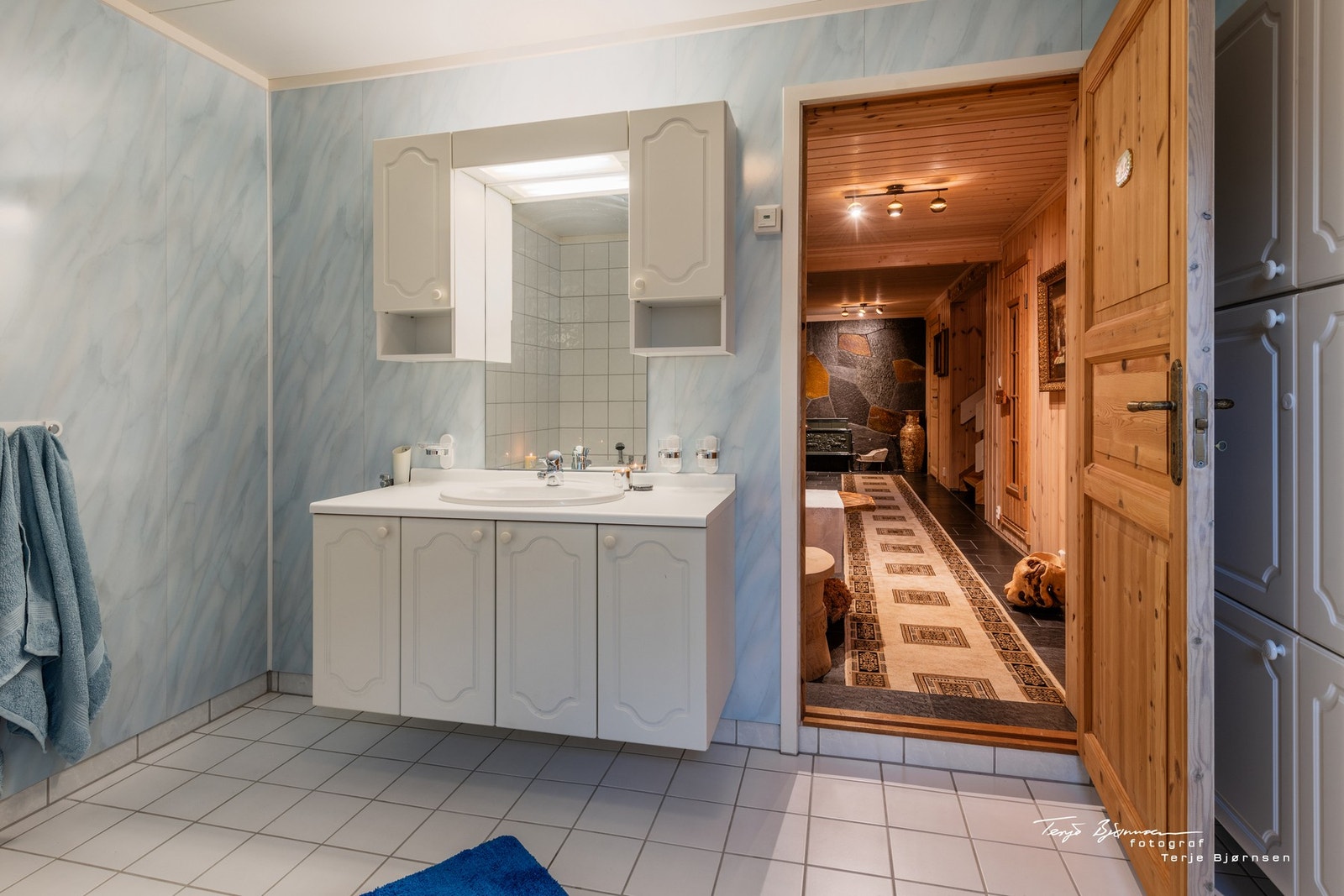 Badet har også opplegg for vaskemaskin. Galleribilde