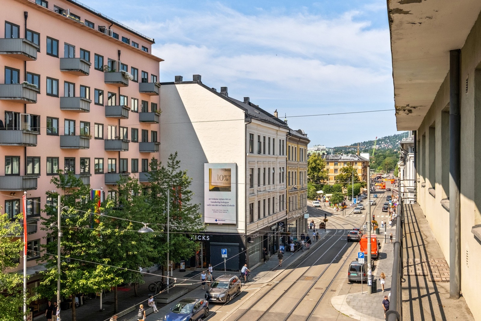 Utsikt fra brannbalkong Galleribilde