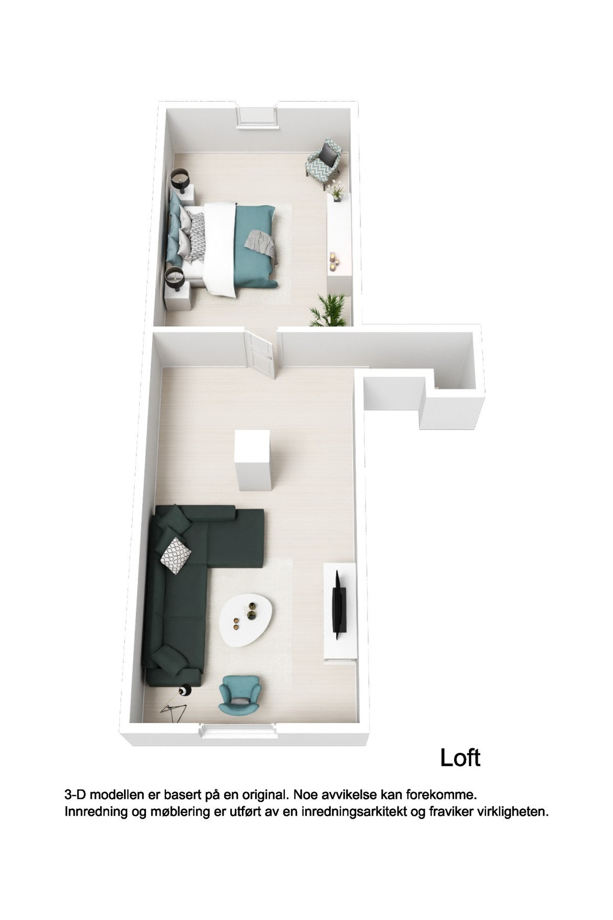 Plantegning loft Galleribilde
