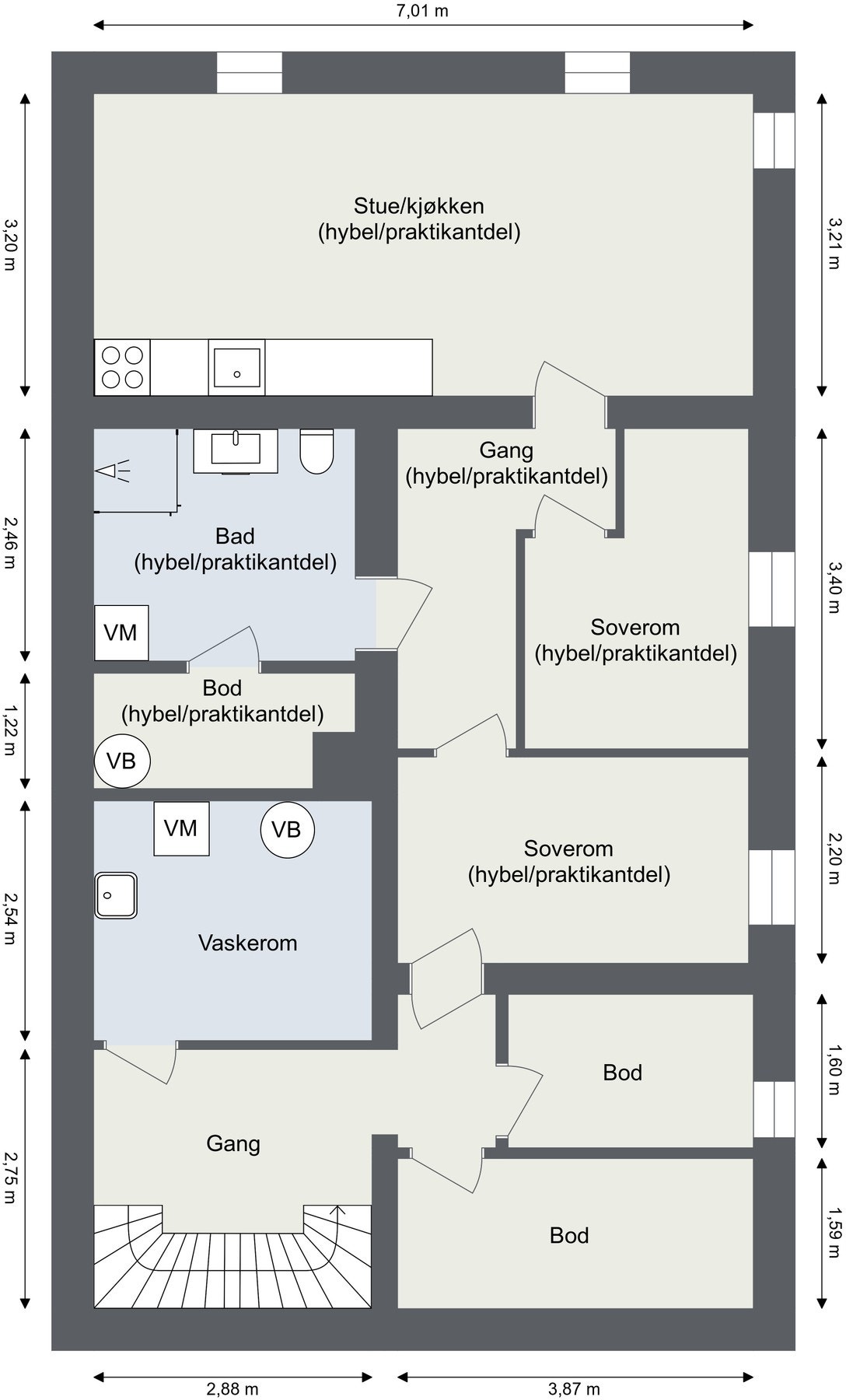 Plantegning - kjeller Galleribilde